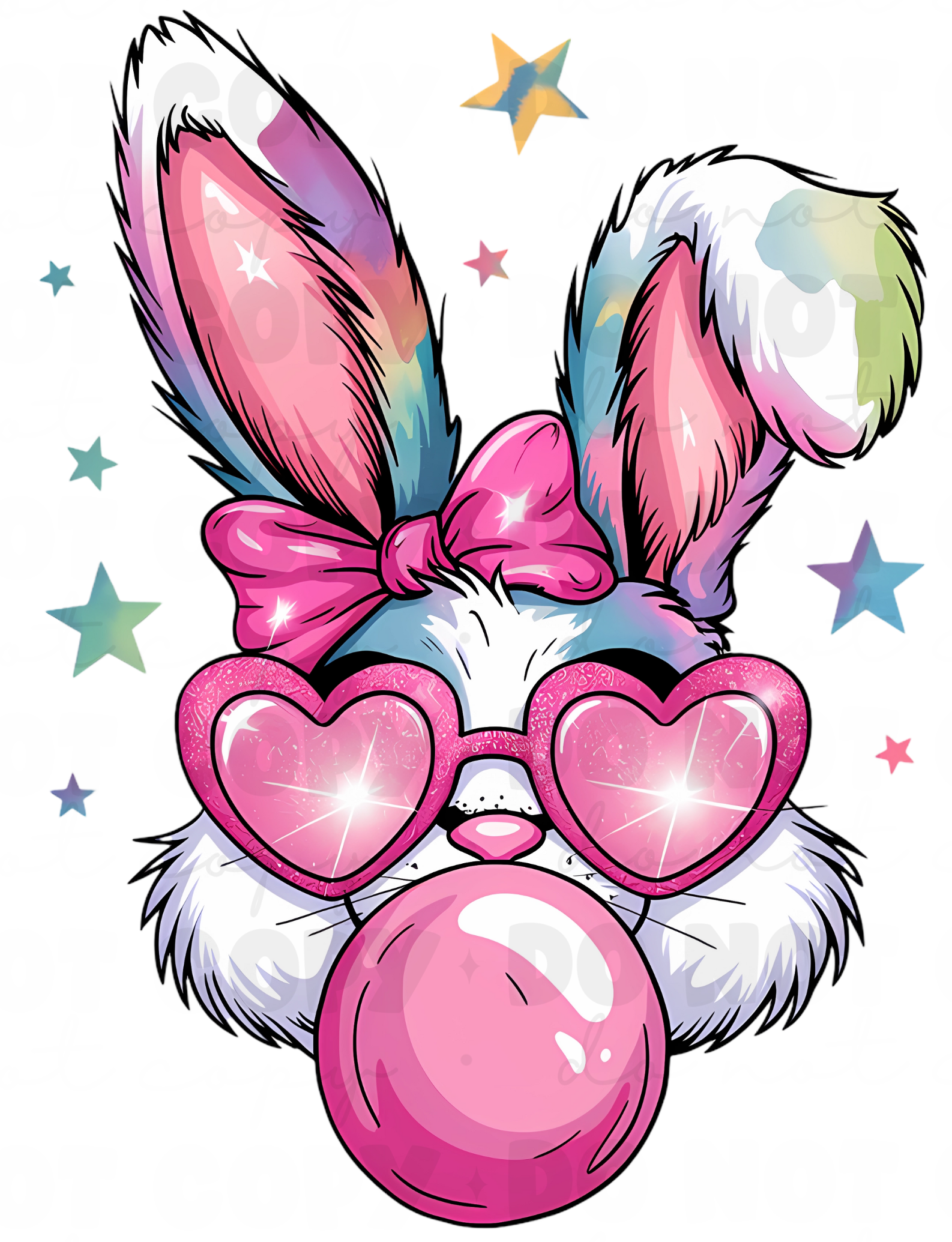Cute Bunny DTF Transfer