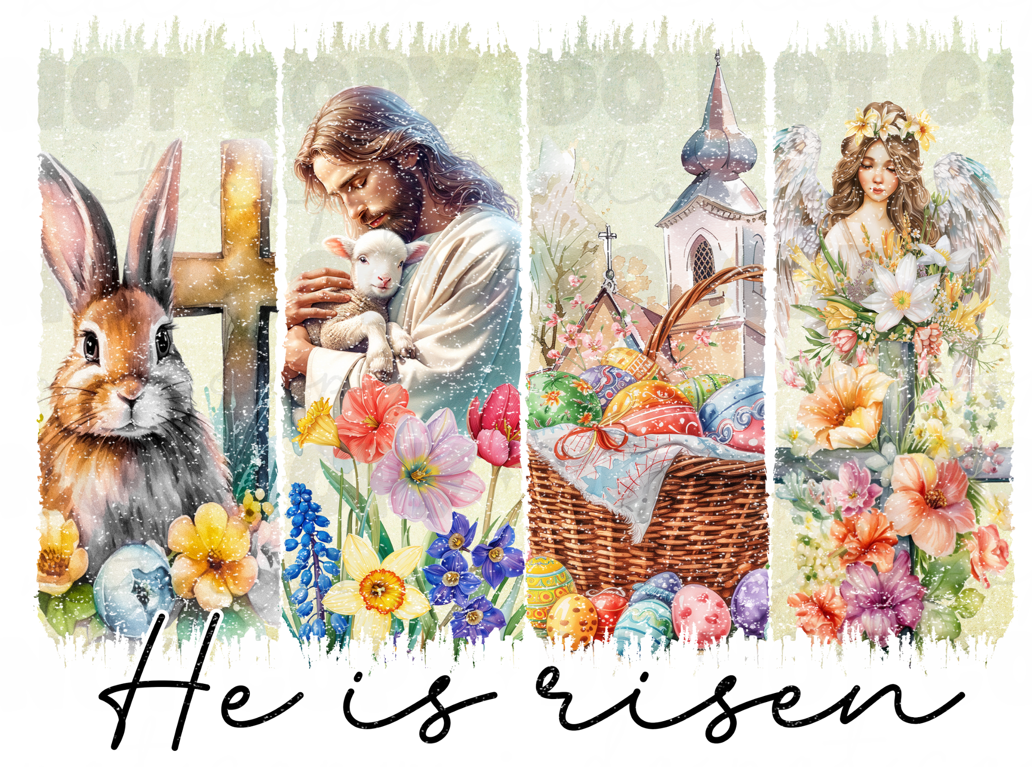 He Is Risen DTF Transfer