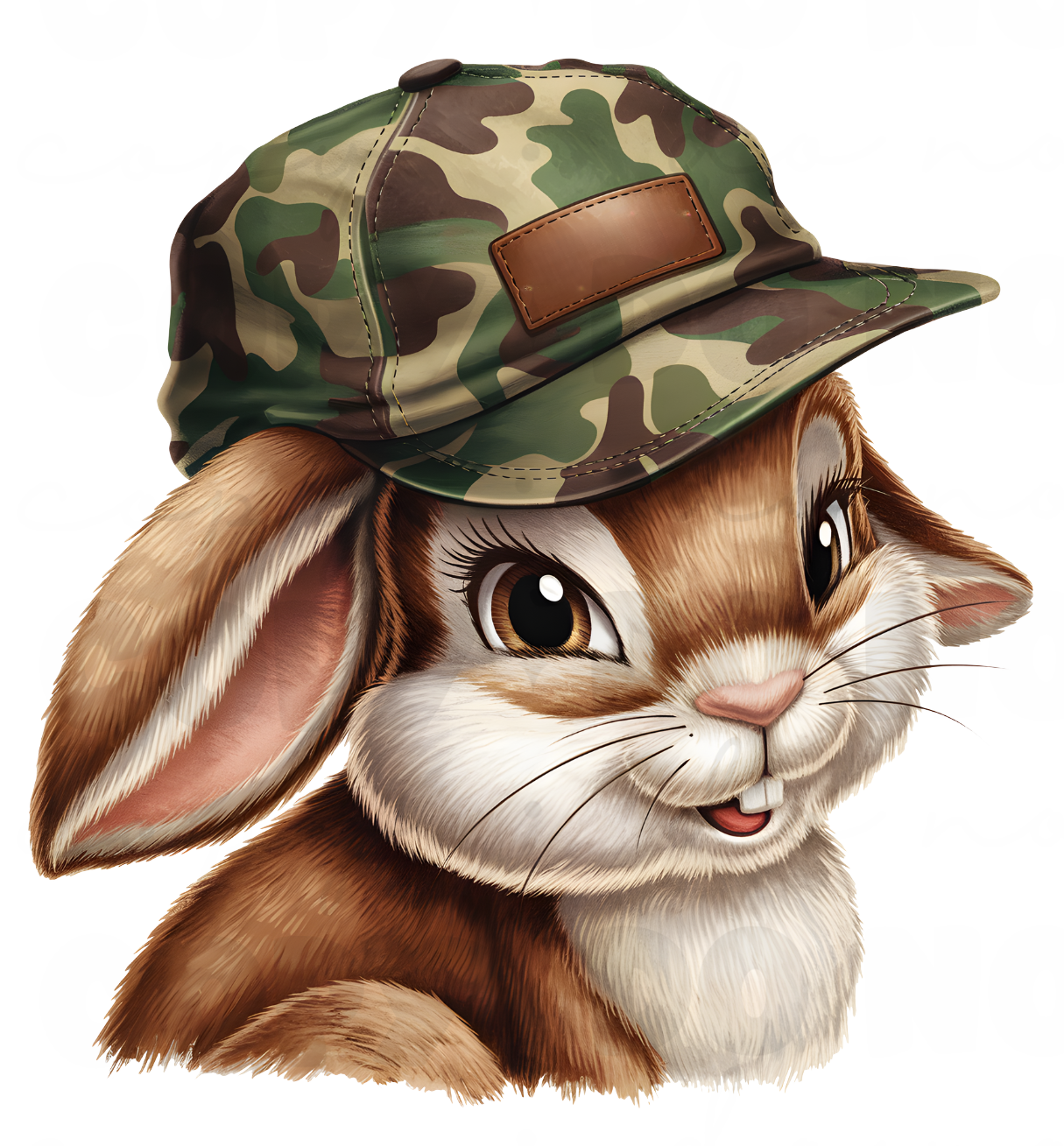 Bunny with Hat patch that can be personalized