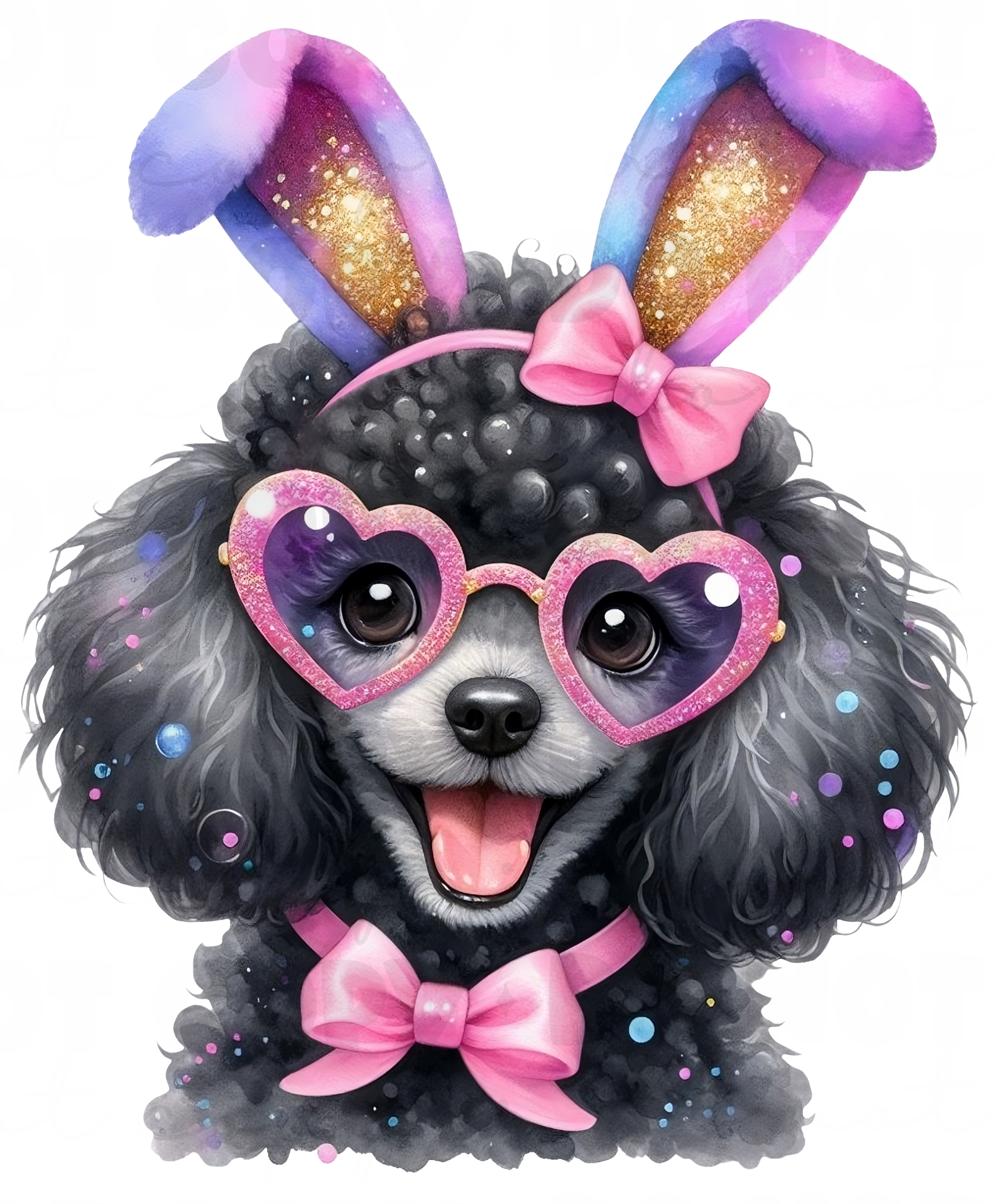 Cute Dog DTF Print