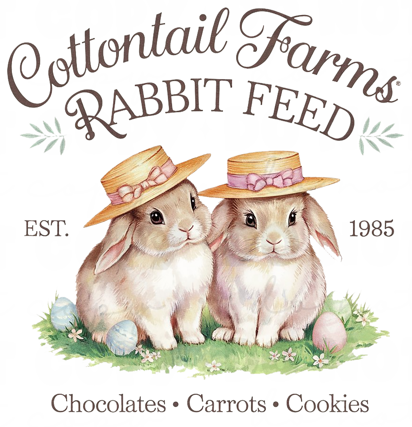 Cottontail Farms Rabbit Feed DTF Transfers