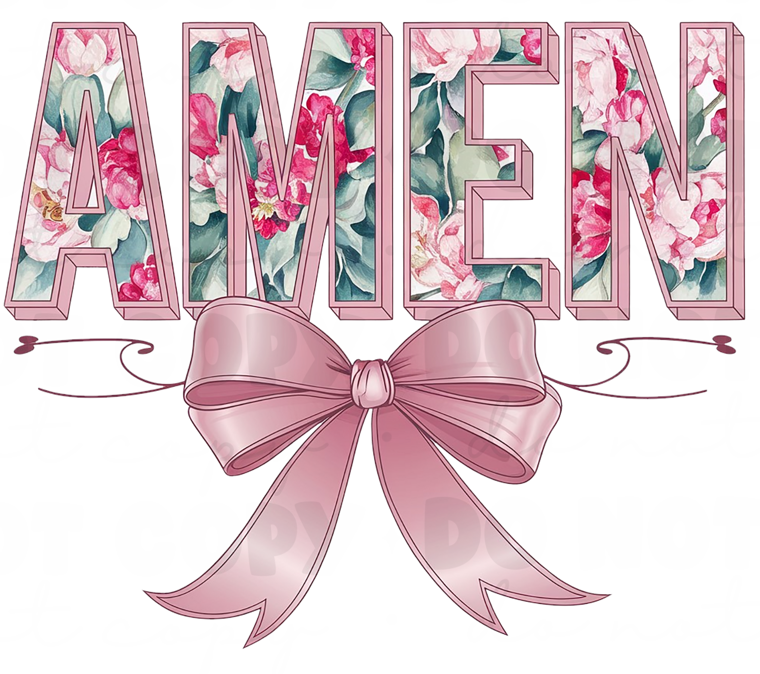 Floral 'AMEN'