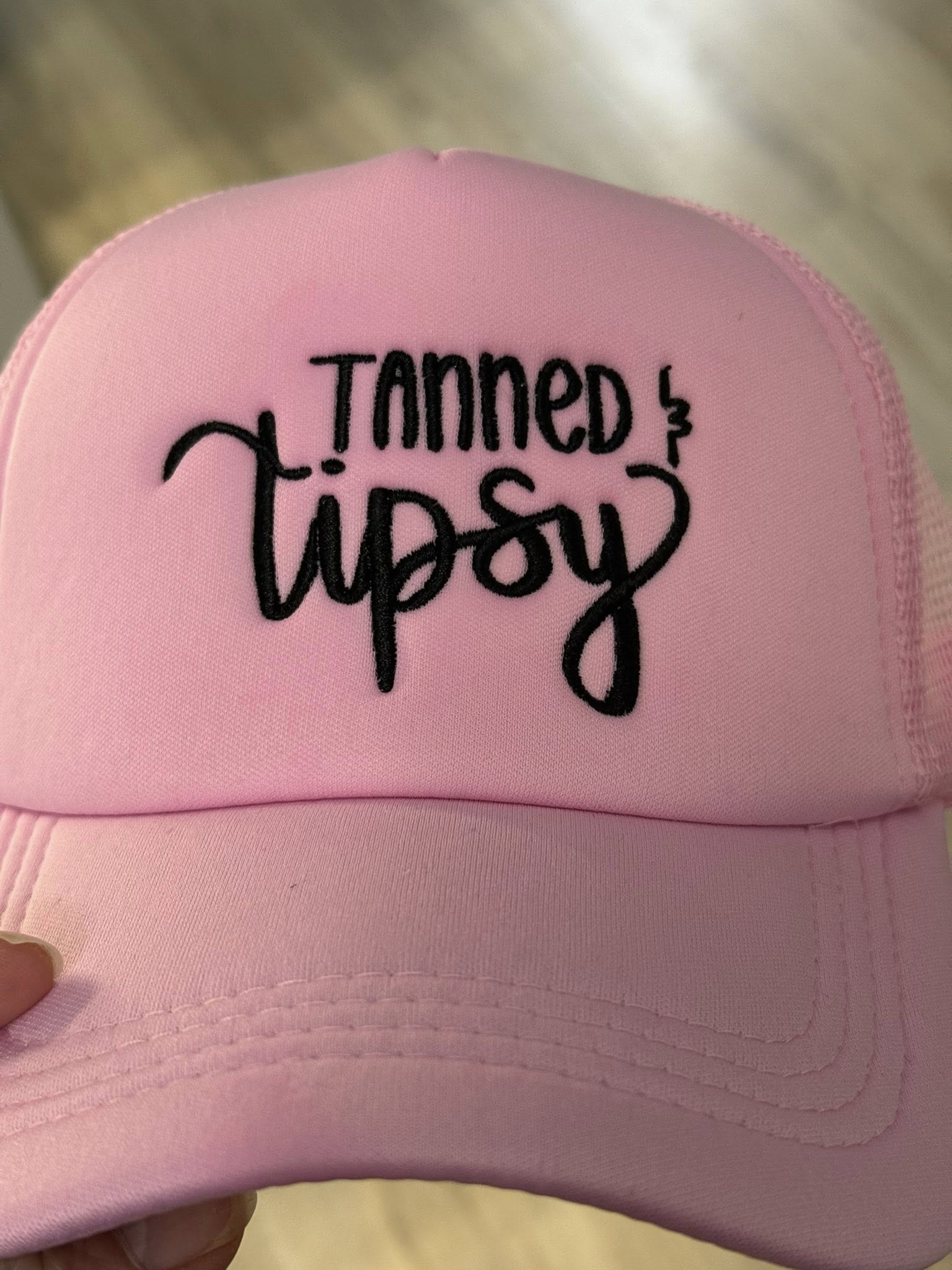 Tanned & Tipsy Pink Cap