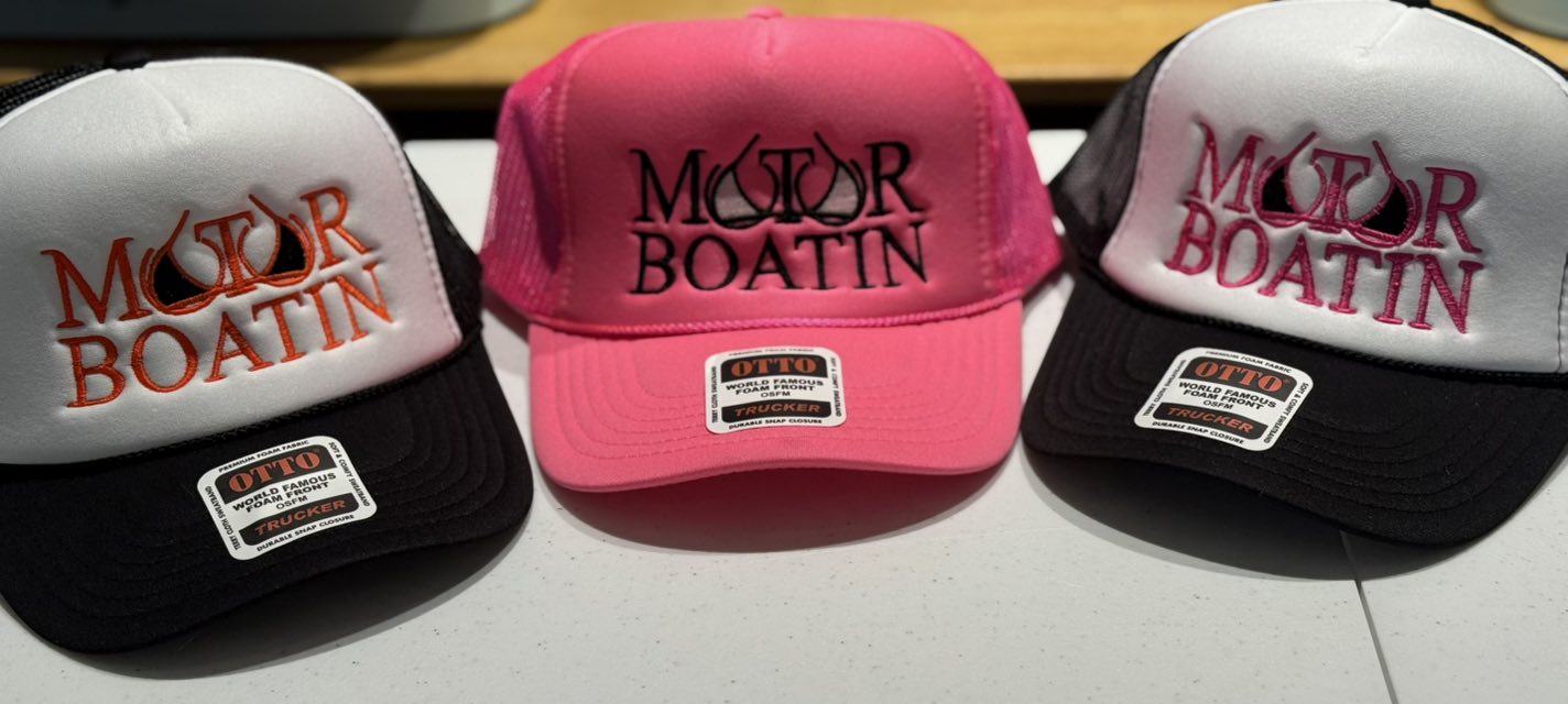 Motor Boatin Trucker Hat