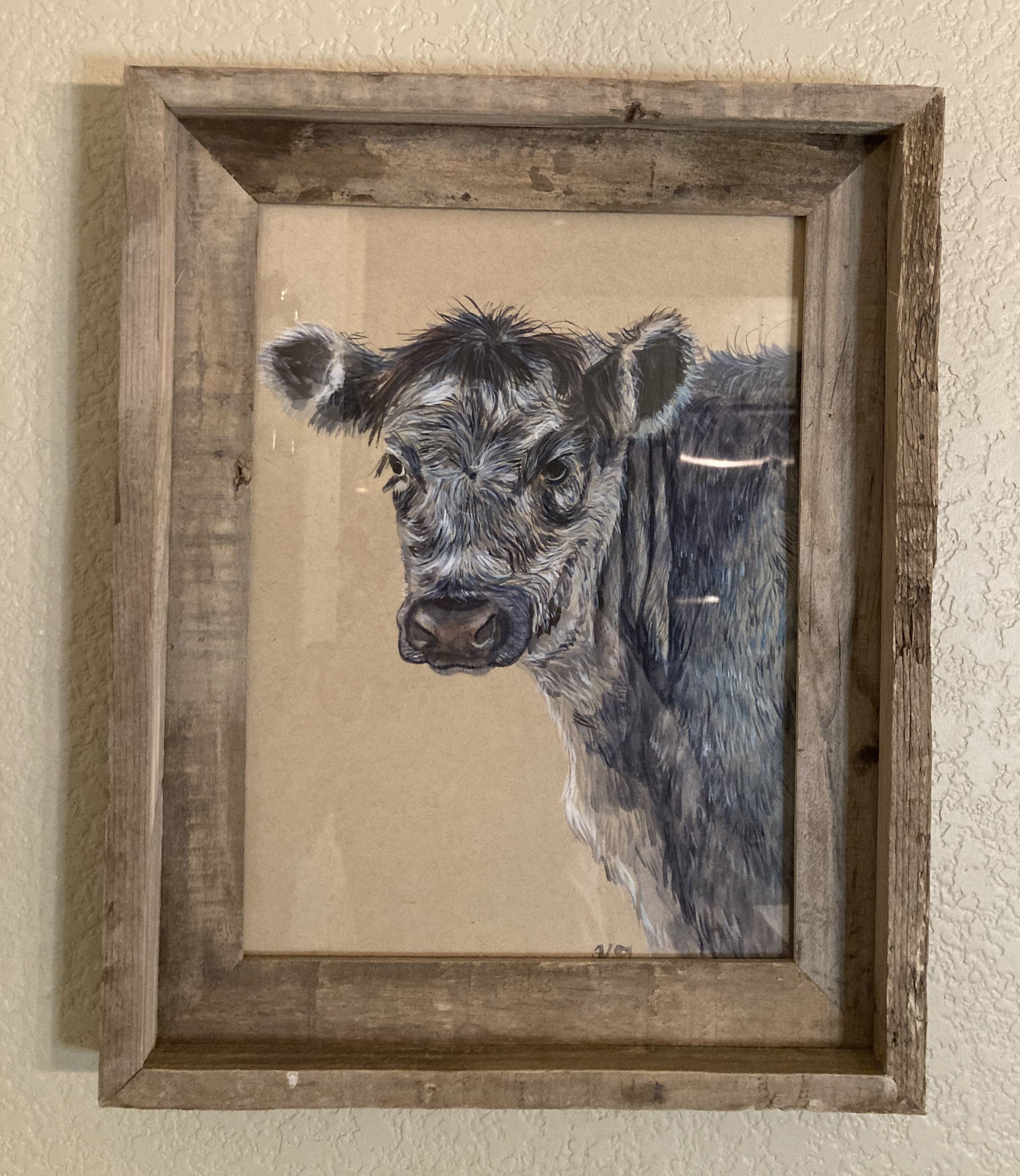 Blue Grey Cow - Original