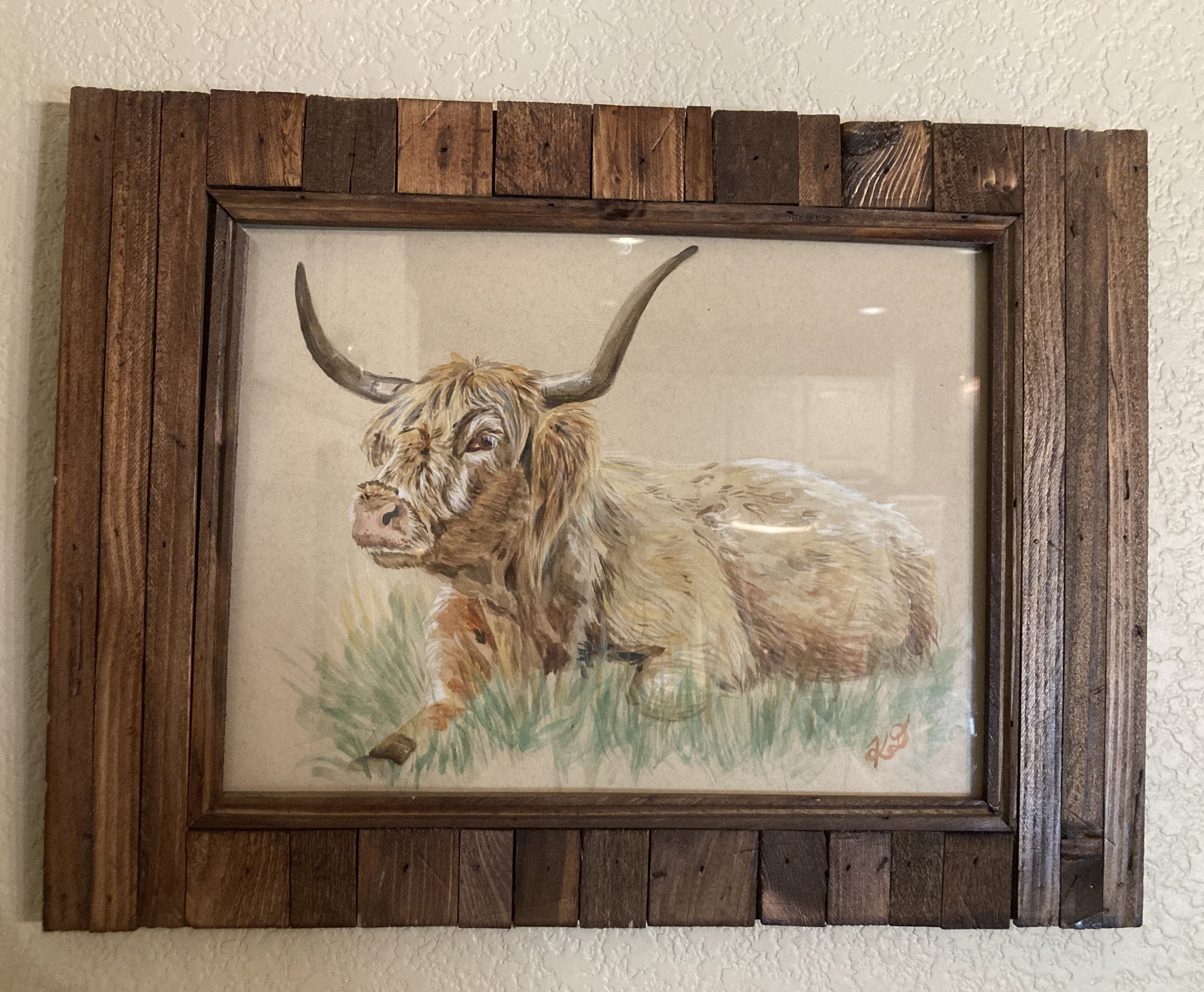 Blonde Scottish Holstein Cow - Original