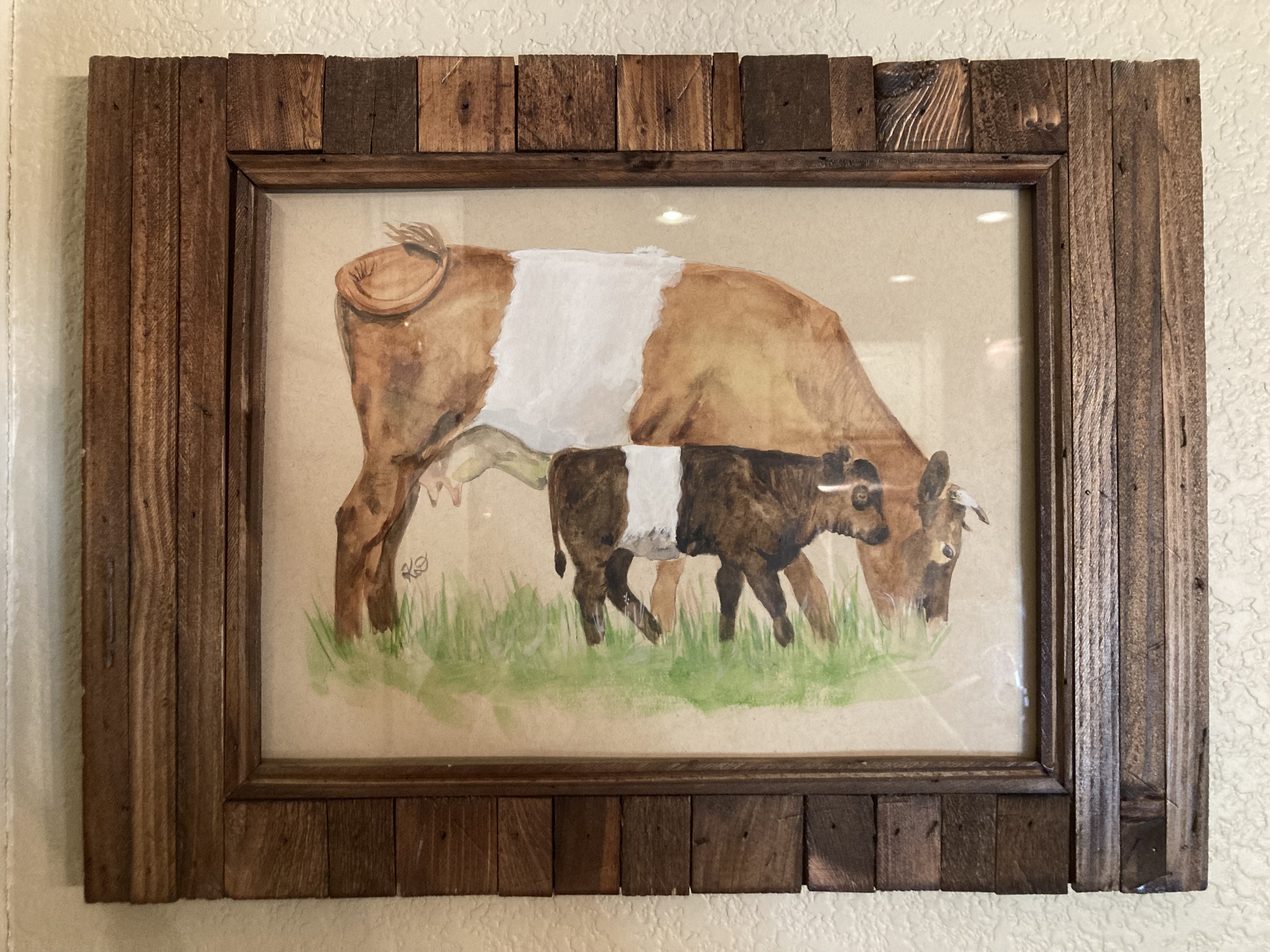 Lakenvelder Mother and Calf - Original