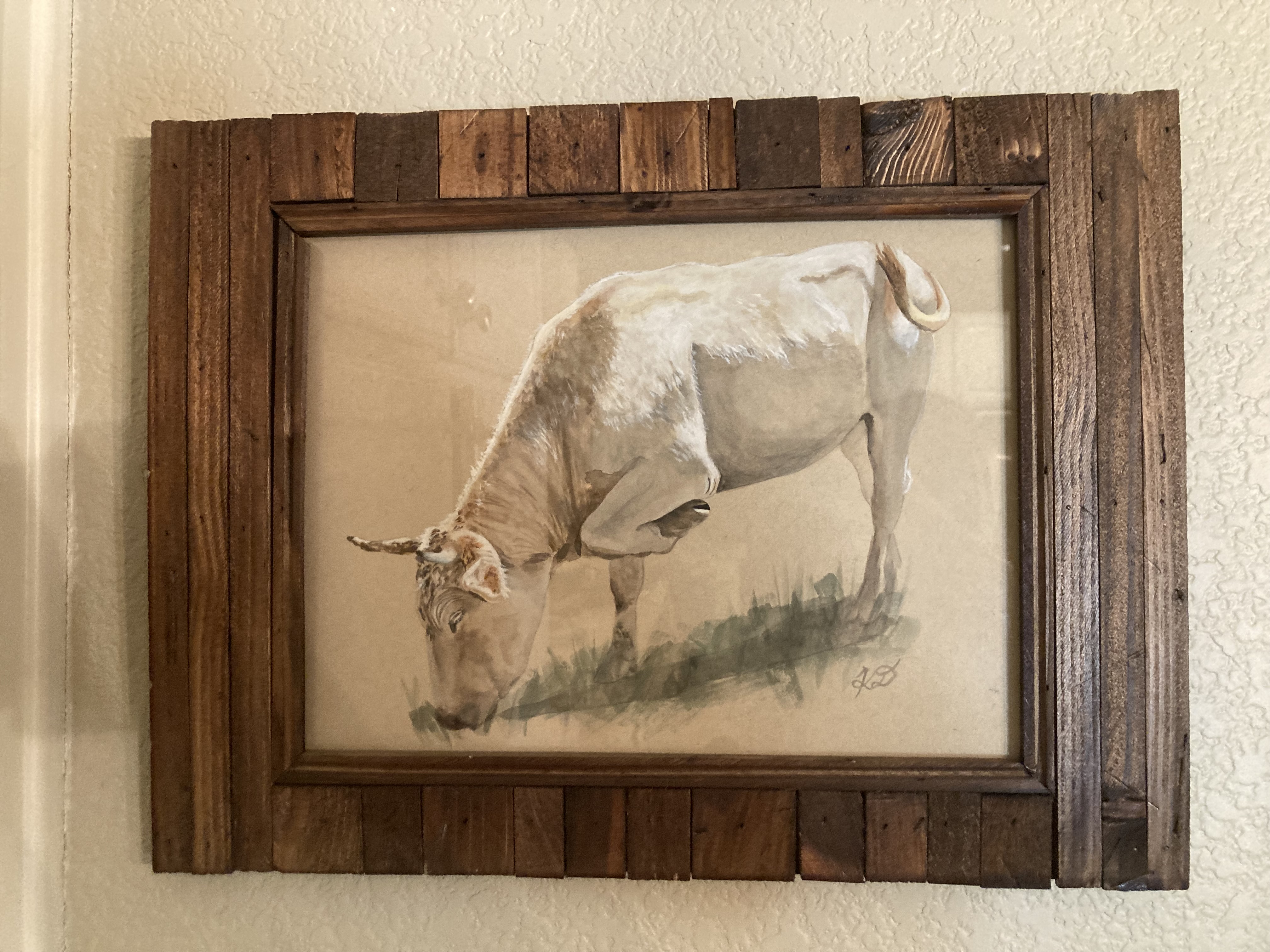 Blonde D-Aquitaine Cow - Original