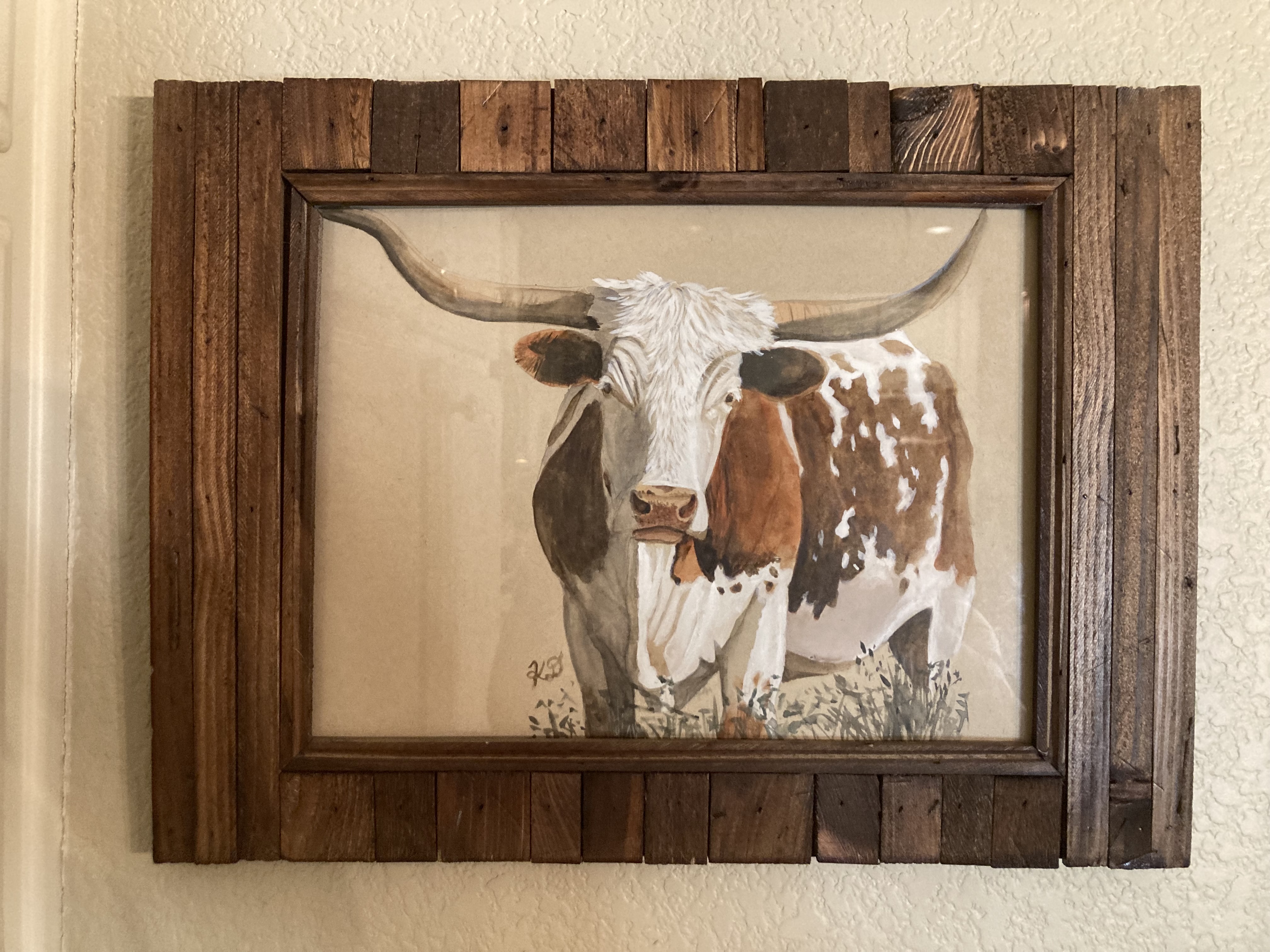 Texas Longhorn Cow - Original