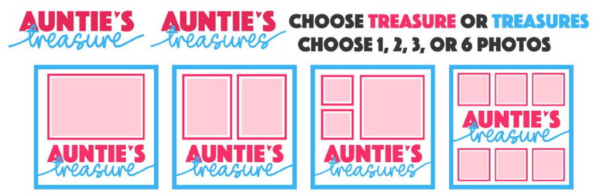 SBox Auntie's Treasures 12" X 12" Shadow box Frame