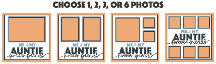 SBox "Me & My Auntie" 12" X 12" Shadow box Frame