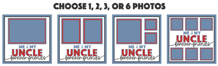 SBox Me & My Uncle 12" X 12" Shadow Box Frame