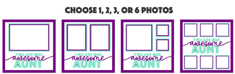 SBox You Are One Awesome Aunt 12" X 12" Shadow Box Frame