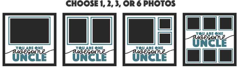 SBox You Are One Awesome Uncle 12" X 12" Shadow Box Frame