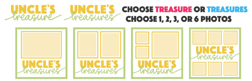 SBox "Uncle's Treasure" 12" X 12" Shadow Box Frame