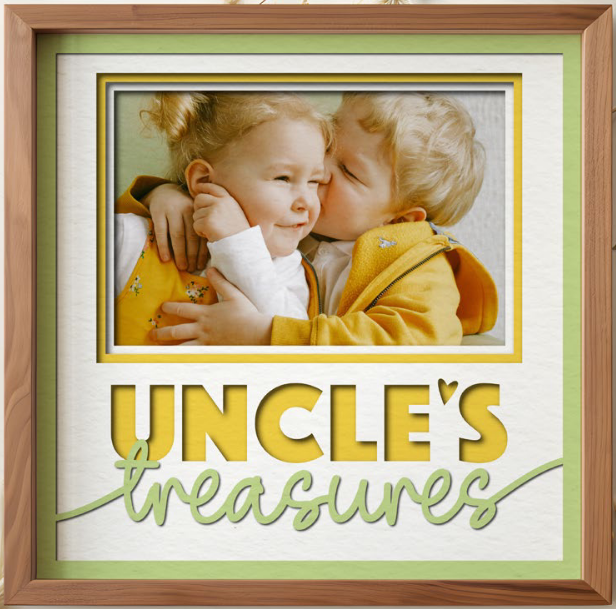 SBox "Uncle's Treasure" 12" X 12" Shadow Box Frame