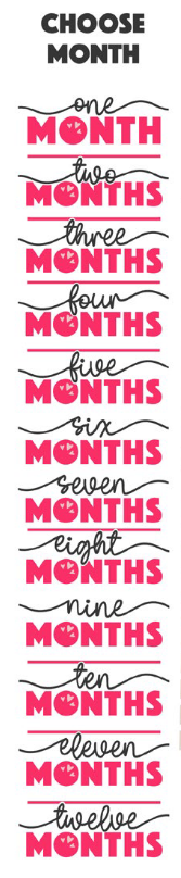 SBox Baby Monthly Milestones 12" X 12" Shadow Box Frame