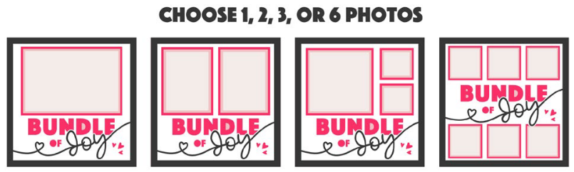 SBox "Bundle Of Joy" 12" X 12" Shadow Box Frame