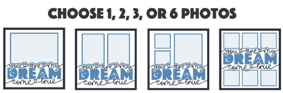 SBox "You Are My Dream Come True" 12" X 12" Shadow Box Frame