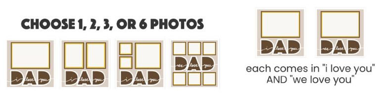 SBox "I Love You Dad" 12" X 12" Shadow Box Frame