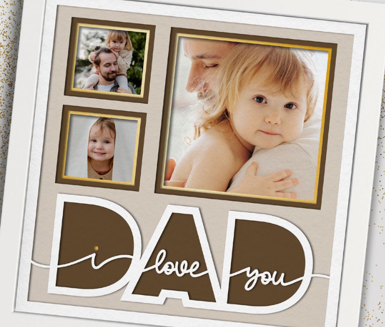 SBox "I Love You Dad" 12" X 12" Shadow Box Frame