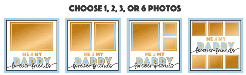 SBox "Me & My Daddy Forever Friends" 12" X 12" Shadow Box Frame