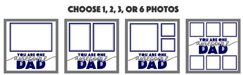 SBox "You Are One Awesome Dad" 12" X 12" Shadow Box Frame