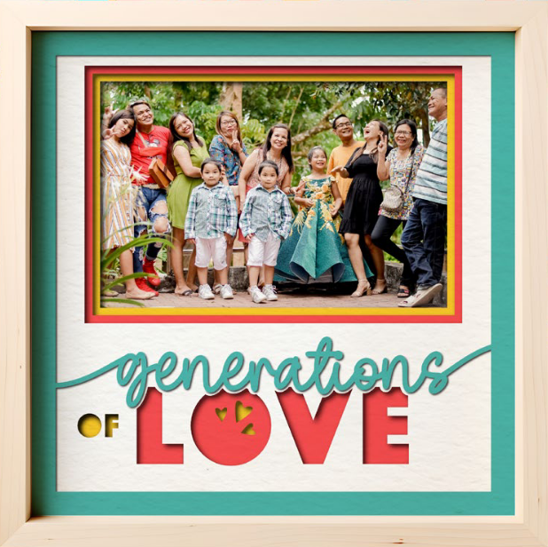SBox "Generations Of Love" 12" X 12" Shadow Box Frame