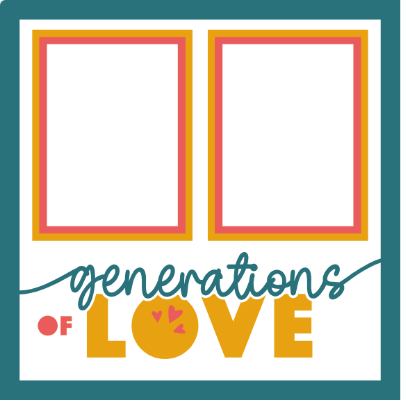 SBox "Generations Of Love" 12" X 12" Shadow Box Frame