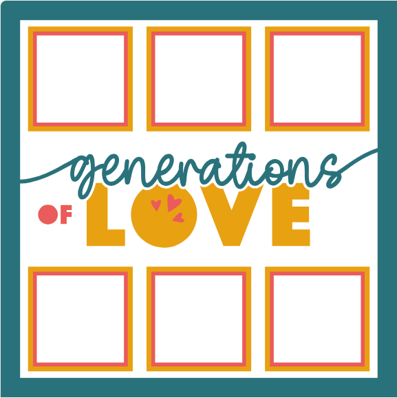 SBox "Generations Of Love" 12" X 12" Shadow Box Frame