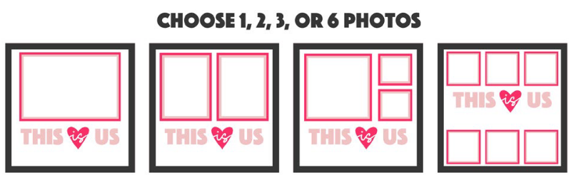 SBox "This Is Us" 12" X 12" Shadow Box Frame