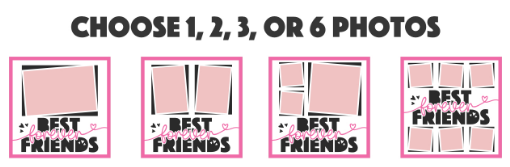 SBox "Best Friends Forever" 12" X 12" Shadow Box Frame