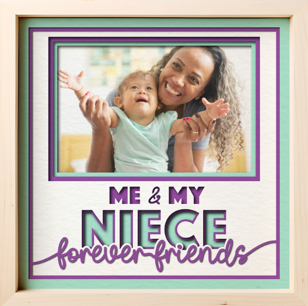 SBox "Me & My Niece" 12" X 12" Shadow Box Frame