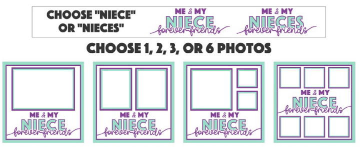 SBox "Me & My Niece" 12" X 12" Shadow Box Frame