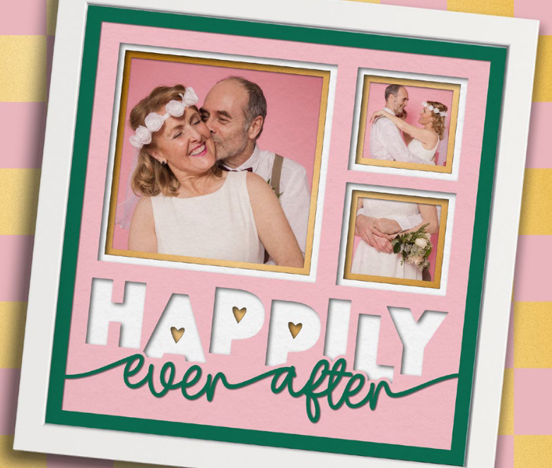 SBox "Happily Ever After" 12" X 12" Shadow Box Frame