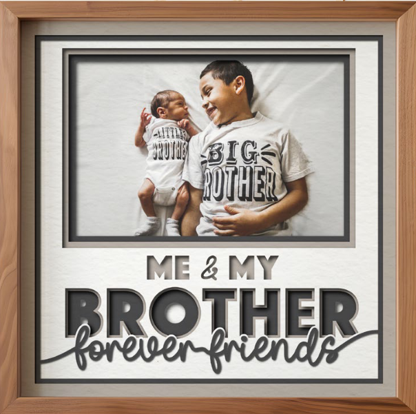 SBox "Me & My Brothers" 12" X 12" Shadow Box Frame