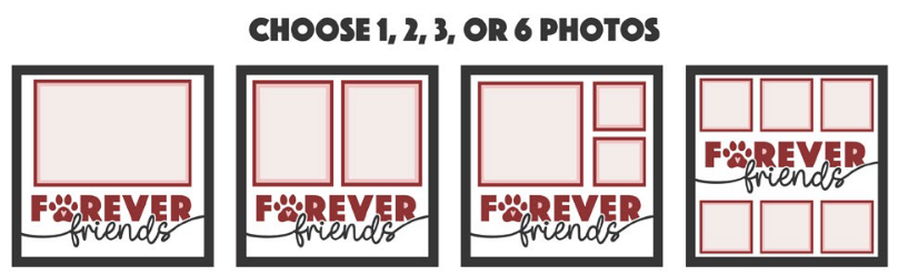 SBox "Forever Friends" 12" X 12" Shadow Box Frame