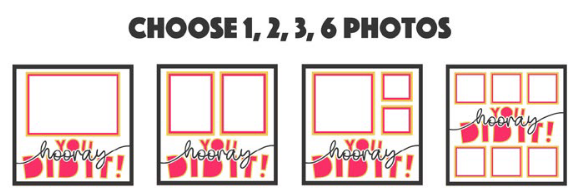 SBox "You Did It!" 12" X 12" Shadow Box Frame