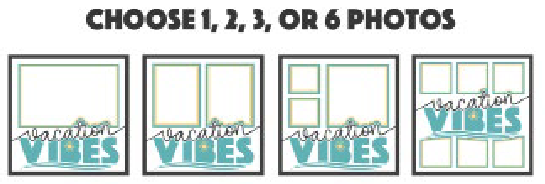 SBox "Vacation Vibes" 12" X 12" Shadow Box Frame