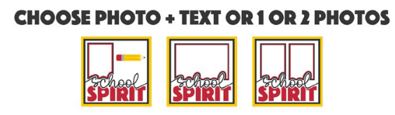 SBox "School Spirit" 12" X 12" Shadow Box Frame