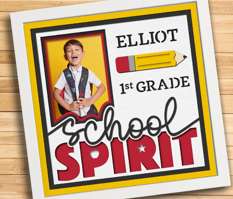 SBox "School Spirit" 12" X 12" Shadow Box Frame