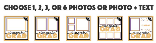 SBox "Congrats Grad!" 12" X 12" Shadow Box Frame