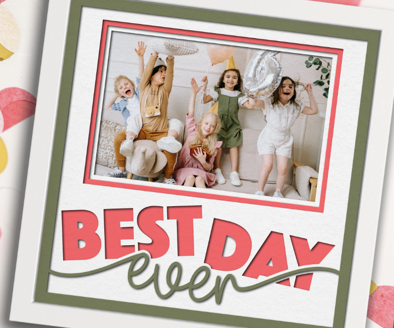 SBox "Best Day Ever" 12" X 12" Shadow Box Frame