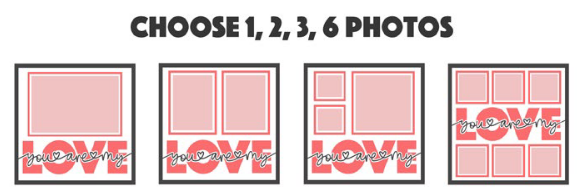 SBox "You Are My Love" 12" x 12" Shadow Box Frame