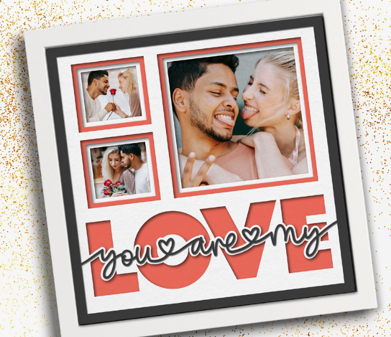 SBox "You Are My Love" 12" x 12" Shadow Box Frame