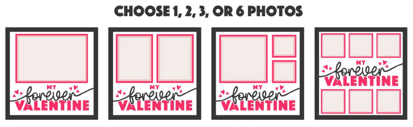 SBox "My Forever Valentine" 12" x 12" Shadow Box Frame