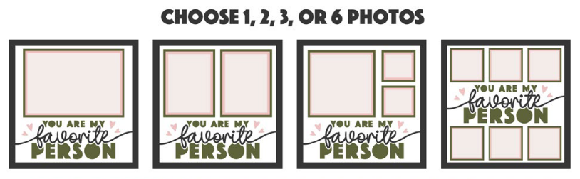 SBox "You Are My Favorite Person" 12" x 12" Shadow Box Frame