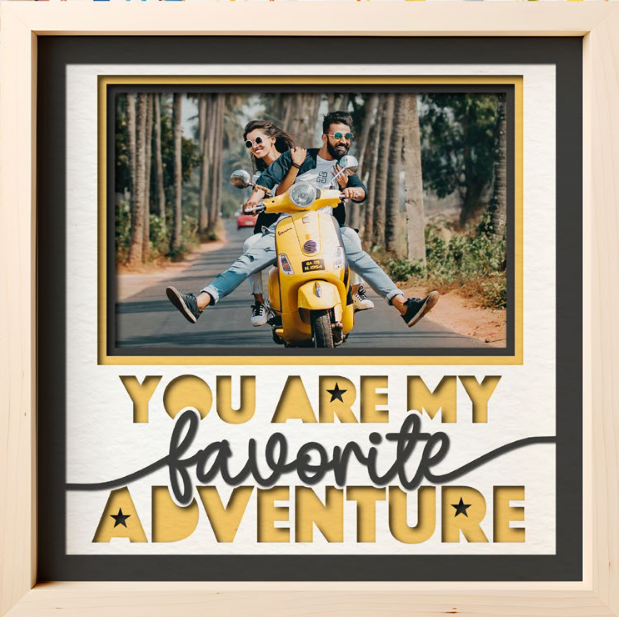 SBox "You Are My Favorite Adventure" 12" x 12" Shadow Box Frame