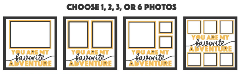 SBox "You Are My Favorite Adventure" 12" x 12" Shadow Box Frame