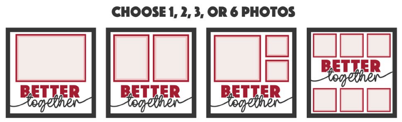 SBox "Better Together" 12" x 12" Shadow Box Frame